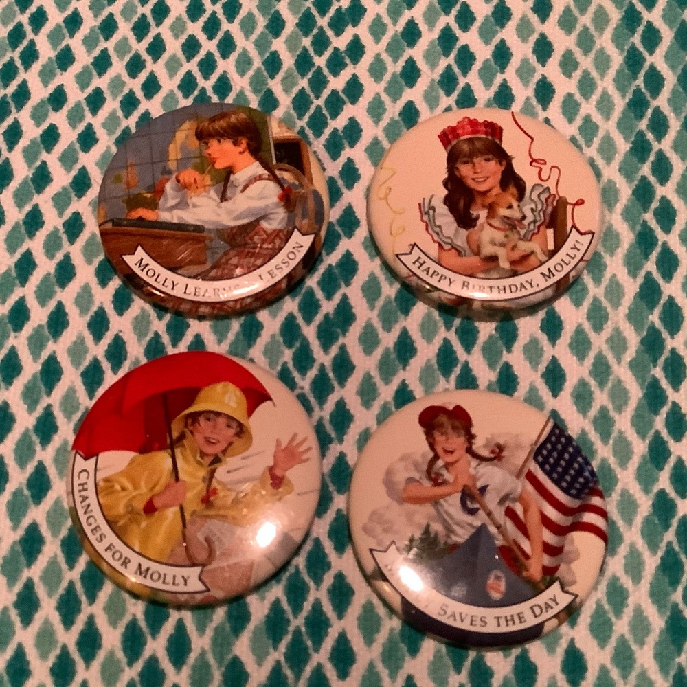Set of Molly American Girl Pins Pleasant Company